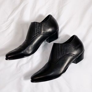 Durango Black Leather Western Ankle Booties
